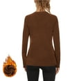 thumbnail image 4 of Diufon Thermal Shirts for Women Base Layer Soft Fleece Lined Long Sleeve Tops Fall Winter Warm Underwear, 4 of 10