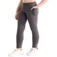thumbnail image 5 of GYRATEDREAM 1/2/3/4 Pack Girls Athletic Leggings Cross High Waisted Yoga Pants for Kids Dance Workout Running Tights with Pockets 6-15Y, 5 of 9