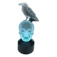thumbnail image 6 of Ebros Gothic Raven On Grinning Skull Acrylic Art Panel Colorful LED Night Light, 6 of 7
