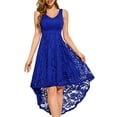 thumbnail image 1 of Dressystar Women Floral Lace Bridesmaid Dress Female Knee-Length Swing Cocktail Party Dress, 1 of 8