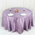thumbnail image 3 of Efavormart 132" Violet Amethyst Accordion Crinkle Taffeta Seamless Round Tablecloth, 3 of 11