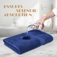 thumbnail image 6 of White Classic Wealuxe Navy Blue Bath Towels 24x50 inch, Cotton Towel Set for Bathroom, Hotel, Gym, Spa, Soft Extra Absorbent Quick Dry 6 Pack, 6 of 8