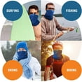 thumbnail image 3 of ARMORAY Neck Gaiter Face Mask, Pack of 4 Tube Mask, Face Bandana Mask, Sun Protection, Cool Lightweight & Windproof, Perfect for Fishing, Hiking, Running, Cycling Blue, 3 of 8