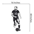 thumbnail image 3 of SOCCER - Removable Home Living Room Ar Silhouette Decoration Football Superstar Design Vinyl Wall Decal - Adhesive Kids Teens Bedroom Famous Soccer Player Wall Sticker 16" x 40", 3 of 3