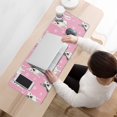 thumbnail image 3 of Long Mouse Pads for Desk,Pink French Bulldog Love Heart Desk Mats on Top Of Desks, Desk Mouse Pad Extra Large with 3mm Non-Slip Base and Stitched Edge for Gaming,Office,Work,Home 31.5"x11.8", 3 of 6