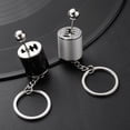 thumbnail image 4 of Black Polished Metal 6-Speed & Reverse Gear Shifter Keychain - Functional Manual Transmission Model, Lightweight Compact Design, Creative Car Lover Gift for Keyrings, Bags, Mobile -, 4 of 6