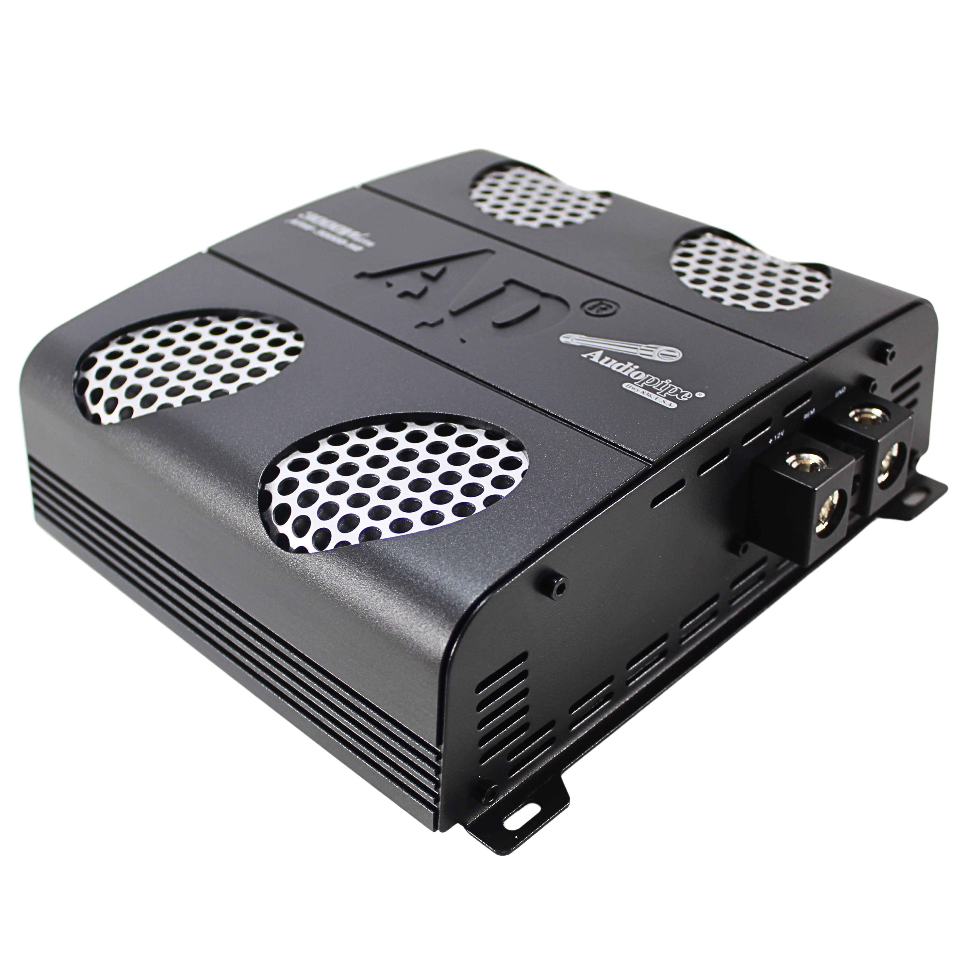 Audiopipe APHF-3000D-H2 Monoblock 3000W 2-Ohm Full Range Class-D Car Amplifier
