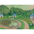 thumbnail image 2 of Maurice Denis 18x14 Black Ornate Wood Framed Double Matted Museum Art Print Titled - The Castle of Rosanbo, the Basin and the Pavilions (Sketch 2) (1942), 2 of 5