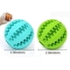 thumbnail image 2 of Pelota de juguete para perros, no tóxica, resistente a las mordeduras, para perros, cachorros, gatos, perros, alimentos para mascotas, comedero para masticar dientes, bola de limpieza, verde, paquete de 2, azul y verde BANYUO Electrónica, 2 of 3