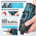 thumbnail image 2 of Amdohai 12 V Lithium Screwdriver Couple Réglable 2 Modes de Contrôle de Vitesse Multifonctionnelle Réparation Brosse Kit Outil, 2 of 8