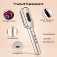 thumbnail image 6 of DayIn Electric Scalp Massager Hair Oil Applicator, Cordless Vibration Head Massager, Red Light Hair Brush, Deep Clean Comb for Home & Travel Silver, 6 of 9
