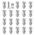 thumbnail image 1 of 20 Pcs Jack Nuts Car Metal Screw Petal Nuts with Screw for Hollow Wall Iron Skin, 1 of 5