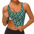 thumbnail image 3 of Fuzoiu Peacock'S Tail Print Women's Sports Vest,U-Back Sports Tank,Gym Vests,Athletic Sleeveless Shirts,Exercise Undershirts,Yoga, Gym, and Dance Wear-XX-Large, 3 of 8