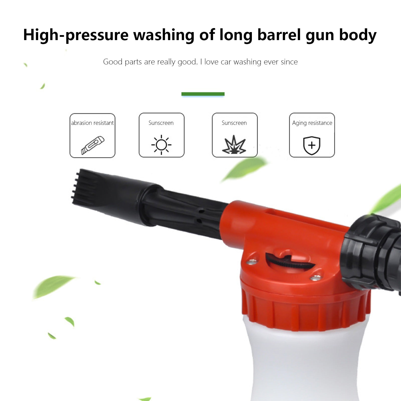 PRINxy Car Wash Foam Guns-Car Foam Sprayer Foam Garden Hose Spray Foam Guns Cleaner Car Wash Kit Car Accessories For Men Red