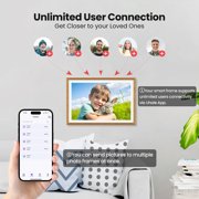 RCA Digital Photo Frame 10.1 inch WiFi Uhale Picture Frames for Photos & Videos with 32GB Memory, 1080P HD IPS Touch Screen, Support Auto Rotate, Wall Mounted, Instant Share Anytime