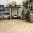 thumbnail image 5 of nuLOOM Alanis Farmhouse Jute Area Rug, 5' x 8', Oval, Alanis Natural, 5 of 5