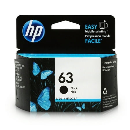 UPC: 0087547556634 | HP 63 Ink Cartridge  Black 01/2025