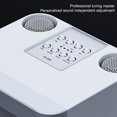 thumbnail image 4 of Seitruly Juego de micrófono y altavoz inalámbrico para viajes, Camping, banquetes, compatible con Bluetooth, 5,0, recargable, Mic Kit Sistemas de cine en casa Blanco, 4 of 6
