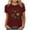 Wine, variant on DeHolifer T-Shirts for Women Plus Size Boho Wildflower Graphic Short Blouses Summer Casual Aesthetic Tunic Tee Tops Dark Gray 2XL