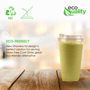 [200 PACK] 16 oz Cups | Iced Coffee Go Cups and Sip Through Lids | Cold Smoothie | Plastic Cups with Sip Through Lids | Clear Plastic Disposable Pet Cups | Ideal for Parfait, Juice, Soda, Party Cups
