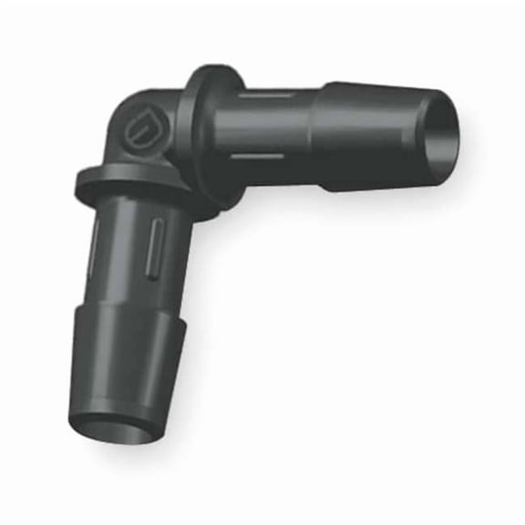 Eldon James Elbow,Nylon,Barbed1/8",Barbed1/8",PK10 L0-2BN