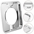 thumbnail image 1 of UPOUART Burner Drip Pan Iron Plating Silver 1Set for Kitchen Use Prevent Oil Spills, 1 of 8