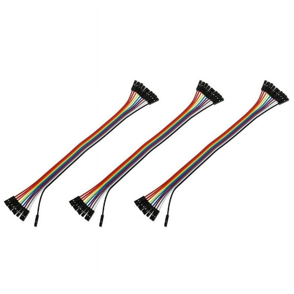 30PCS 20CM Female to Female 1 Pin Plug Jumper Cable Wires Multicolor,30 x Jumper Wire,Colorful