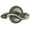 Antique Pewter, variant on Grandeur 814994 Soleil Solid Brass Right Handed Privacy Door Lever Set - Brass
