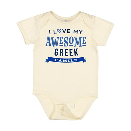 

Inktastic Greek Family Pride Awesome Gift Baby Boy or Baby Girl Bodysuit