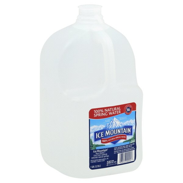 Ice Mountain® 100 Natural Spring Water 1 gal. Plastic Jug