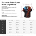 thumbnail image 5 of Fotbe Red And Blue Fire Bird Camisa Estampada de Manga Corta para Hombre, Casual de Verano, Estilo Playero, Sin Arrugas-3X-Large, 5 of 5