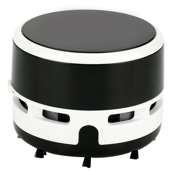 Mini aspiradora portátil de escritorio para mesa de oficina, teclado de computadora (negro)