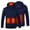 Blue, variant on XMMSWDLA Mens Plus Top Outdoor Warm Clothing Heated For Riding Skiing Fishing Charging Via Heated Coat