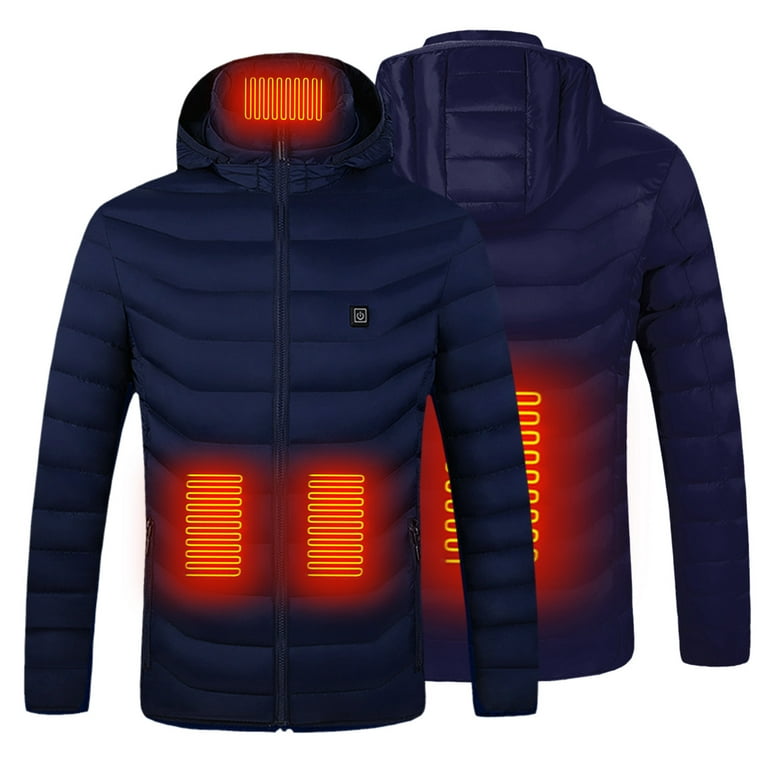 Clearance Sales Online Deals Outdoor Warm Clothing Heated For Riding Skiing  Fishing Charging Via Heated Coat 