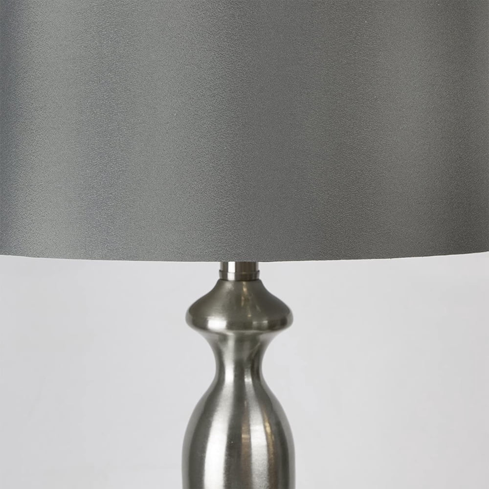 Grandview Gallery 27 Inch Tall Modern Table Lamps, Dark Gray (Set of 2)