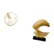 thumbnail image 5 of Escultura De Ola De Cristal Con Forma De Bola Oceánica, Figura De Resina De Metal, Adorno De Escritorio Para Interiores, Obra De Arte Abstracta, Estatua Para Dormitorio, Sala De Estar,, 5 of 8