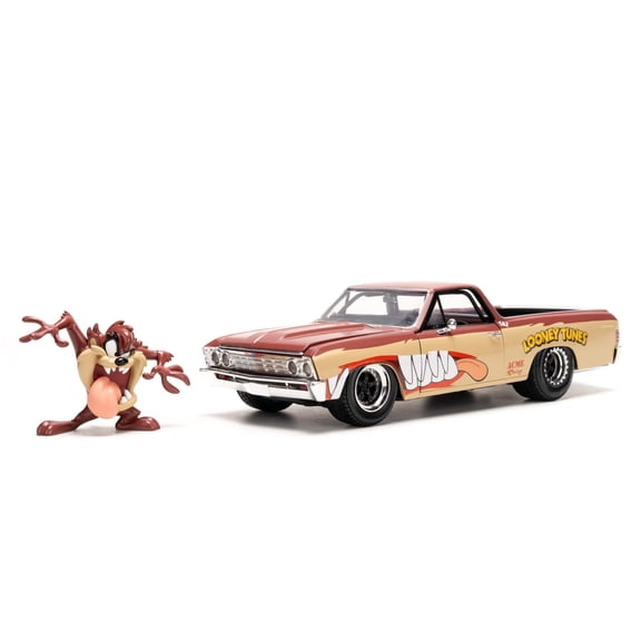 1967 Chevy El Camino w/Tasmanian Devil Figure, Looney Tunes - Jada Toys 35130/4 - 1/24 Scale Car