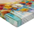 thumbnail image 2 of Ambesonne Floral Fitted Sheet 2 Pcs Set, Gerbera Flower Bouquet, Full, Red Orange, 2 of 3