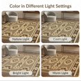thumbnail image 7 of ODIKA 5'x7' Washable Area Rug Spotted Southwestern Geometric Abstract Patches Border Inspired Flowing Dynamic for Dining Room, Under Table, Home Office, Non-Slip Chair-Friendly, 7 of 7