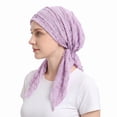 thumbnail image 2 of Domzle Headwear for Women Elegant Pre-tied Turban Headwrap, Soft Stretchy Caps for Hair Loss, Breathable Headscarf for Daily Wear, 2 of 4