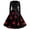 Red, variant on Womens Halloween Hepburn Dresses Castle Spider Webeb Long Sleeve Funny Hepburn Dress Pumpkin Witch Hat Crew Neck Horror Hepburn Dresses, XL