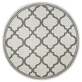 thumbnail image 2 of SAFAVIEH Machine Washable Rug Indoor/Outdoor Bermuda Collection - Bermuda Corie Geometric Quatrefoil Indoor/Outdoor Area Rug Ivory/Grey, 6'7" x 6'7" Round, 2 of 10