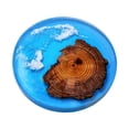 thumbnail image 2 of Fiocias 6 Pieces Wooden Waterproof Coasters Epoxy Coasters Tabletop Decorative Artwork Round, 2 of 9