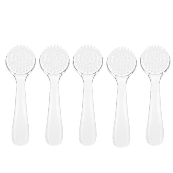 5 uds cepillo de limpieza de polvo de uñas suave cepillos de eliminación de polvo para decoración de uñas herramienta de manicura DIY blanco