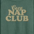 thumbnail image 3 of Instant Message - Cozy Nap Club - Women's Lightweight French Terry Long Sleeve Shirt, 3 of 6