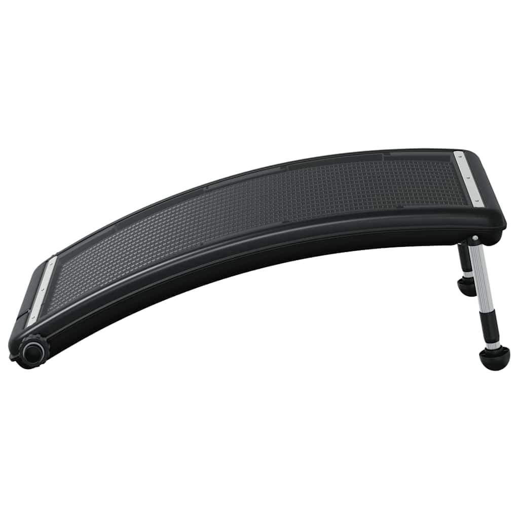 vidaXL Solar Pool Heating Panel Black HDPE, PC, Aluminum 43 x 26 x 2.8 in