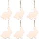 thumbnail image 1 of Amosfun - 20 colgantes de conejo de Pascua de madera para manualidades, conejito de Pascua, decoración de madera, accesorios de madera con cuerda de cáñamo para fiestas de Pascua, 1 of 4
