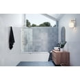 thumbnail image 6 of Glass Warehouse GW-BF-27.5-MB Vela 58-1/4" High X 27-1/2" Wide Shower Screen Frameless Tub, 6 of 7