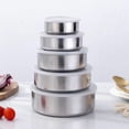 thumbnail image 3 of Silver Stainless Steel with Lid Lunch Food Storage Jar, 3 of 7