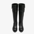 thumbnail image 6 of Fesfesfes Riding Boots For Women Mid Heel Shoes Zip Fringe Belt Buckle Knee High Retro Cowboy Rider US:9.5(43), 6 of 6